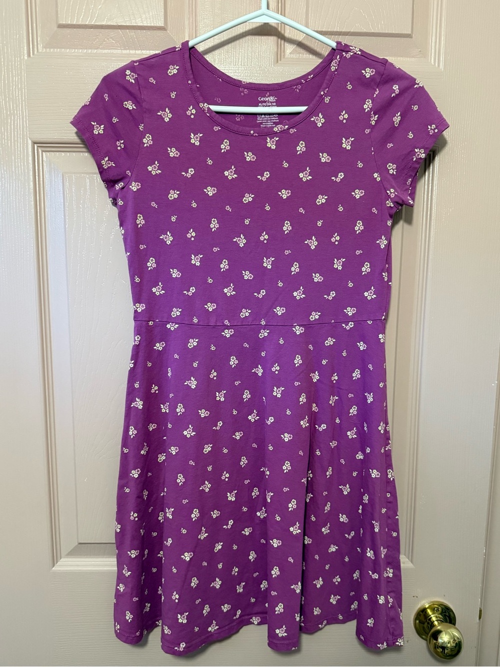 2 for $25 - George Purple Floral Fit & Flare Kids Dress